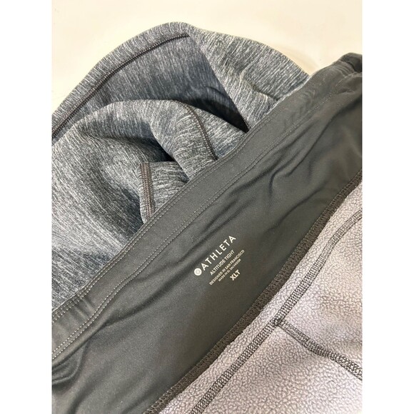 Athleta Altitude Polartec Stretch Leggings Pant XLT XL Tall Gray Fleece j - Picture 8 of 9